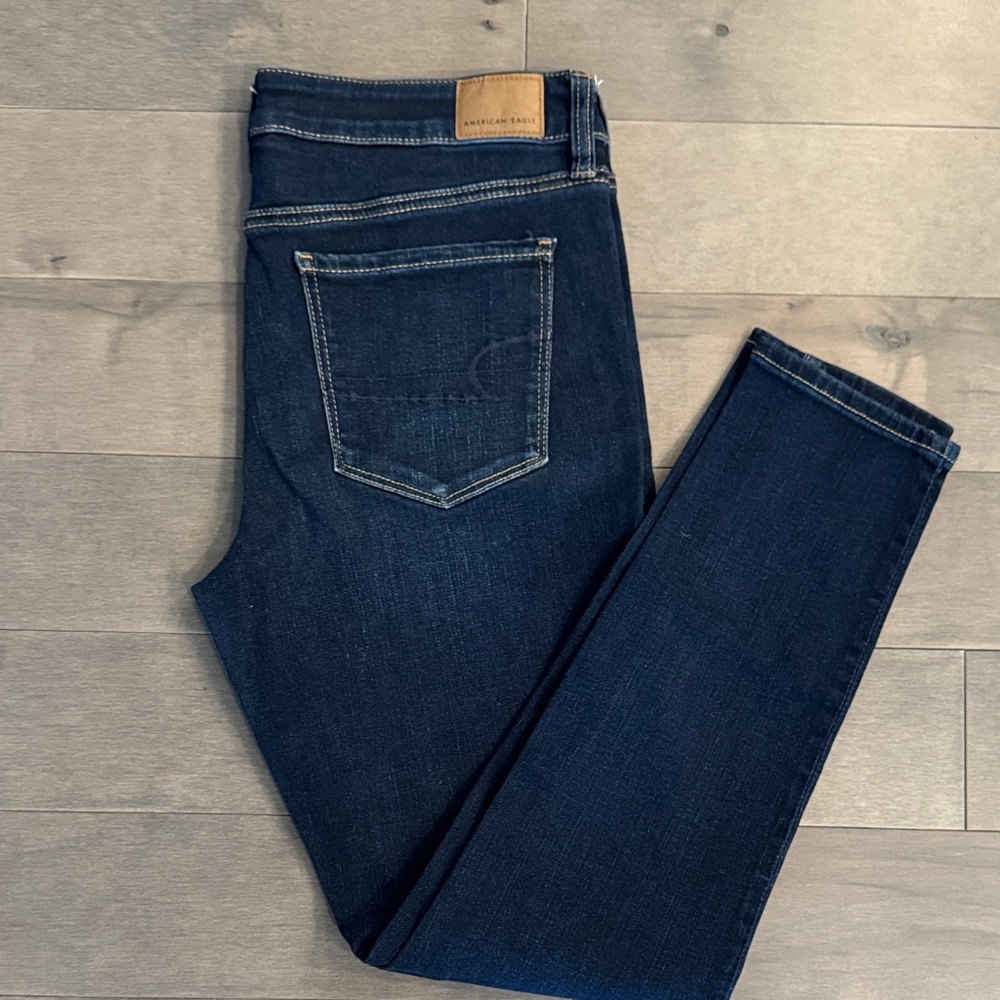 Women’s American Eagle Outfitters Deep Indigo Slim Jeans
